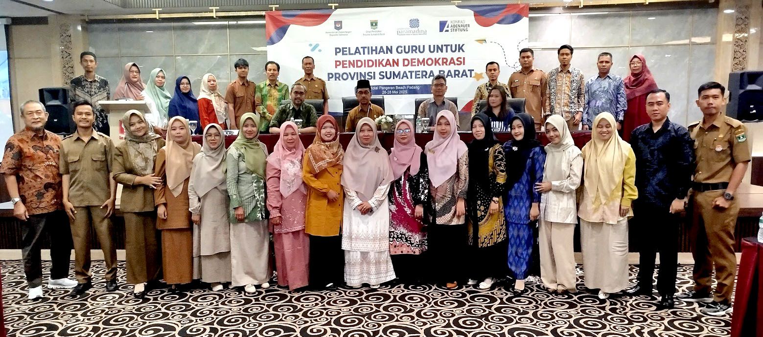 Pelatihan guru untuk pendidikan demokrasi digelar Universitas Paramadina bekerjasama KAS (foto Humas/Nur/Possore.id)